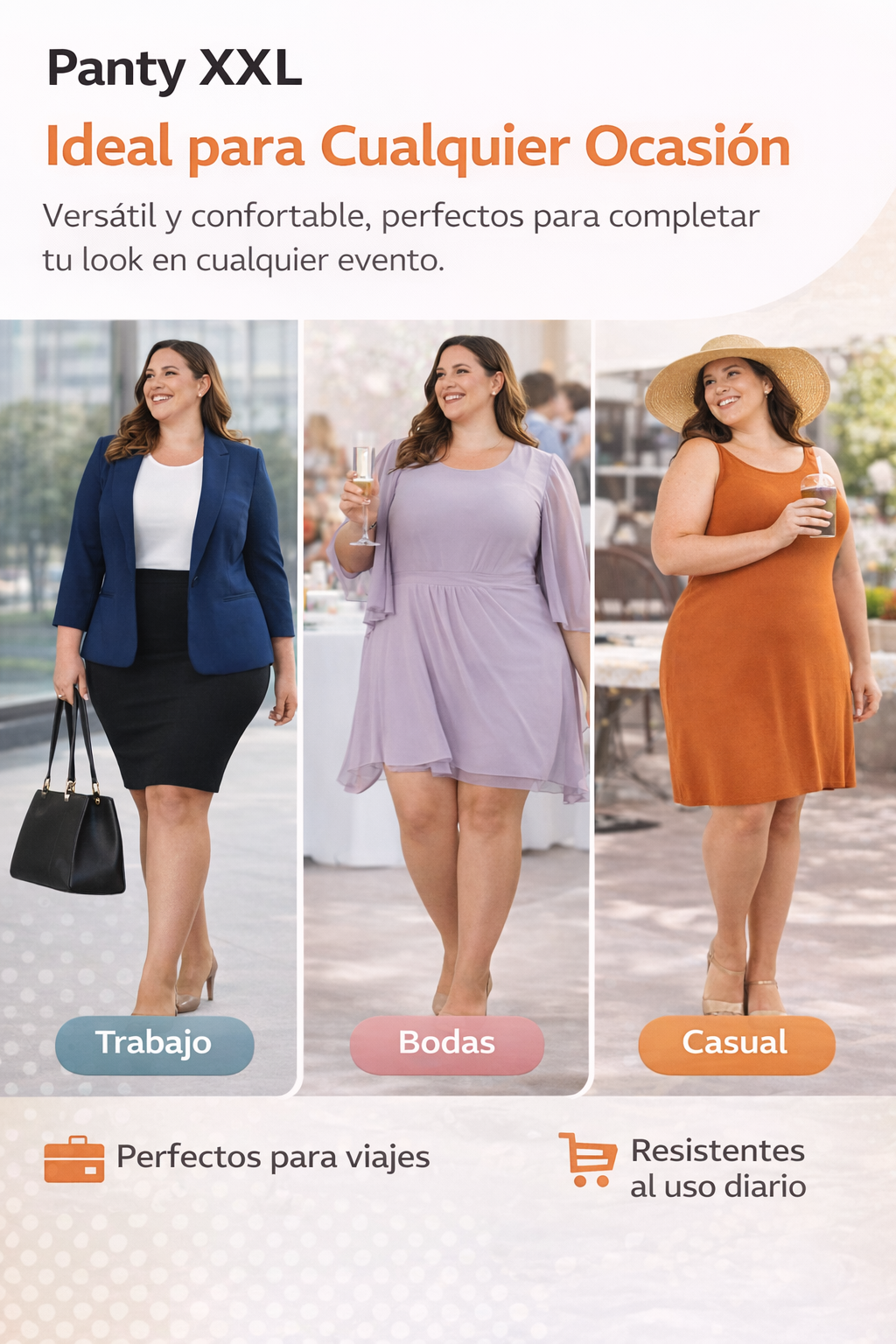 Panty XXL Nylon 18 Denier Punta Invisible + Ajuste Anatómico + Comodidad Ligera | INGESA - Imagen 3