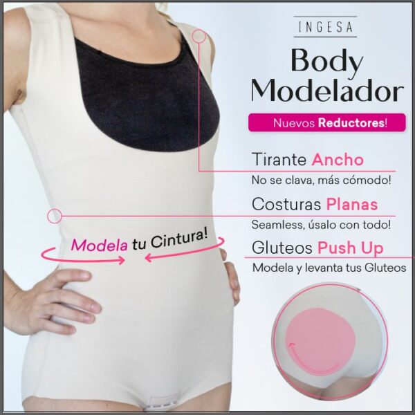 Faja Colombiana Reductora Mujer Modeladora Espalda Cubierta Body - Imagen 2