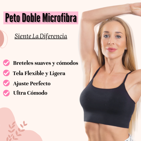 Peto Doble Mujer Microfibra Tirante Delgado - Imagen 2