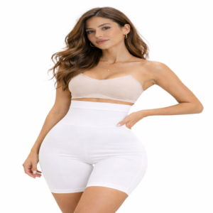 Body bóxer busto libre Ingesa Sculpt-Lift faja invisible push up silicona abdomen blanco