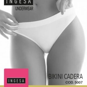 Calzón mujer microfibra Ingesa Soft-Skin invisible sin costuras ajuste segunda piel blanco suave