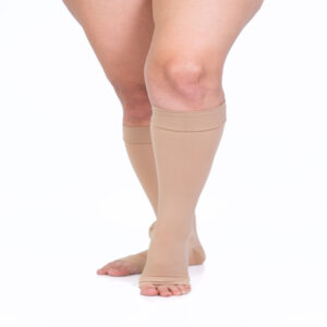 Medias de compresion fuerte mujer Medivaric 280 20-30 mmHg dedos libres natural tratamiento varices