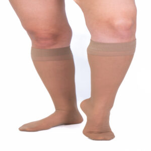 Medias de compresion 140 15-20 mmHg para mujer MEDIVARIC, soporte medio para varices leves, distribuidas por INGESA