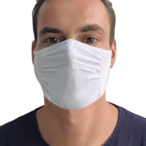Pack 3 mascarillas faciales blancas Ingesa Shield-Tech lavables antibacteriales anti fluido ajuste anatomico